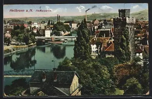 AK Heilbronn, Neckarpartie und Götzenturm