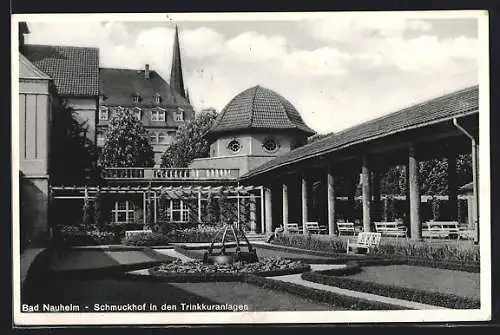 AK Bad Nauheim, Schmuckhof in den Trinkkuranlagen