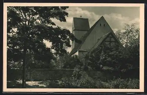 AK Blankensee b. Trebbin, Blick zur Dorfkirche