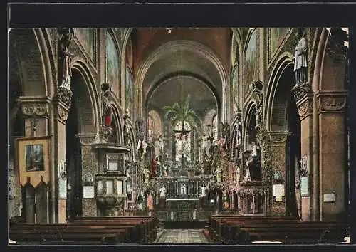 AK Arenberg, Innenansicht der Kirche mit Altar