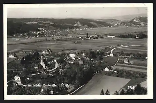 AK Seebenstein /N.-D., Panorama mit Kirche