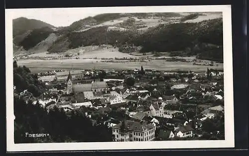 AK Friesach, Teilansicht mit Kirche