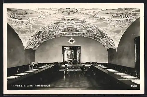 AK St. Veit a.d. Glan, Blick in den Rathaussaal