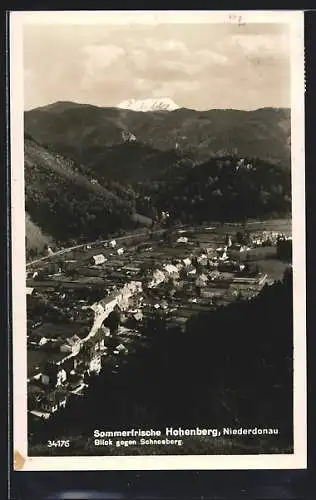 AK Hohenberg, Panorama mit Blick gegen Schneeberg
