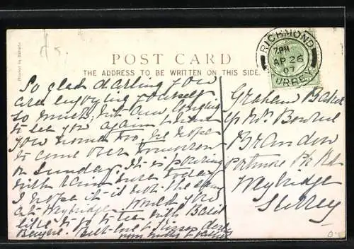 AK Pferd am Rande einer Rennbahn