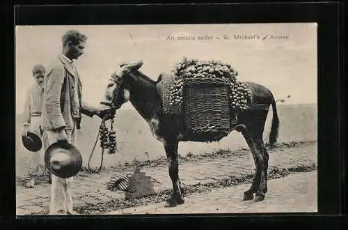 AK St. Michael`s /Azores, An onions seller