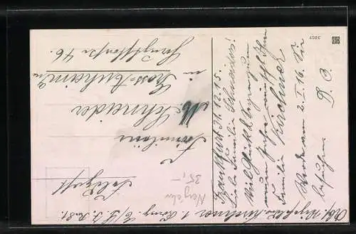 Präge-Lithographie Knabe mit Blumenkorb und Schwein, Neujahrsgruss