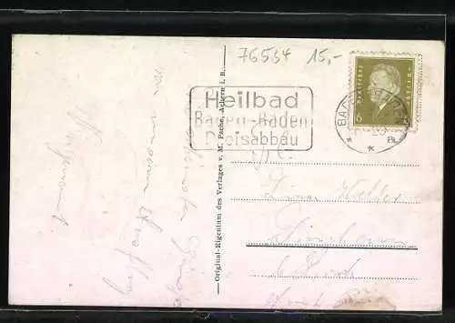 AK Neuweier, Gasthaus zum Lamm H. Graf