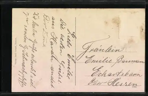 AK Hanau, Blick auf die Wilhelmsbrücke