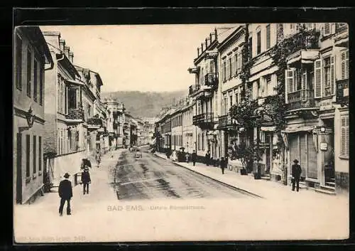 AK Bad Ems, Blick in die Untere Römerstrasse