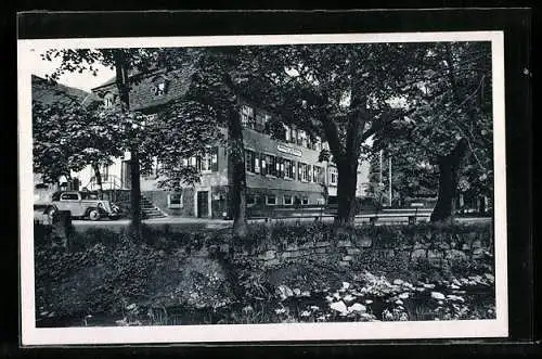 AK Oberharmersbach im Schwarzwald, Gasthaus und Pension zur Sonne J. Lehmann