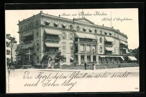 AK Baden-Baden, Hôtel d`Angleterre