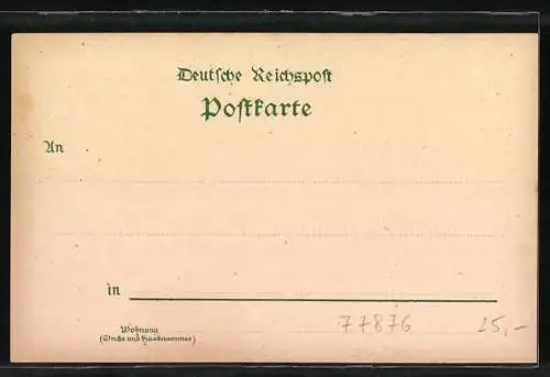 Lithographie Kappelrodeck, Handlung v. August Roth, Panoramaansicht