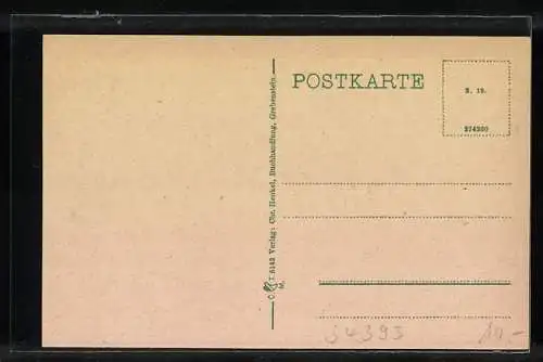 AK Grebenstein, Rathaus u. Kirche, Ortspartie