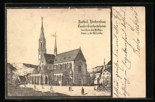 AK Tauberbischofsheim, Kath. Kirchenbau