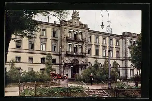 AK Bad Kissingen, königliches Kurhaus mit Maxbrunnen