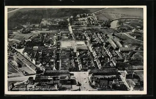 AK Saarlouis, Ortsansicht, Fliegeraufnahme