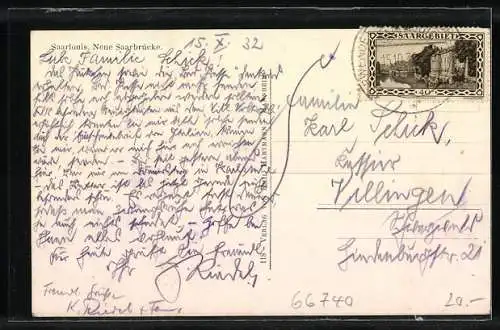 AK Saarlouis, Partie an der Saarbrücke