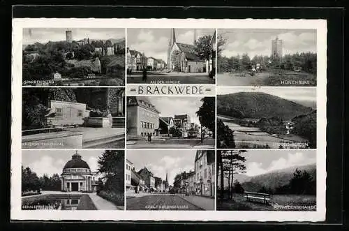 AK Brackwede, Sparrenburg, Sennefriedhof, strasse