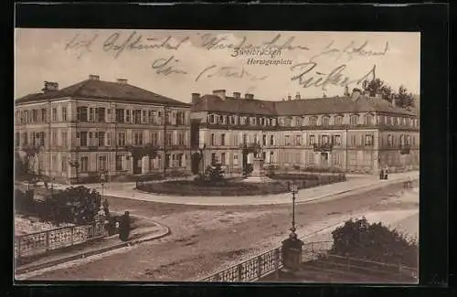 AK Zweibrücken, Ortspartie am Herzogsplatz