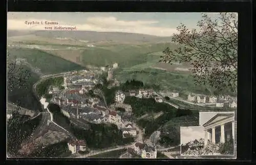 AK Eppstein i. Taunus, Totalansicht vom Kaisertempel