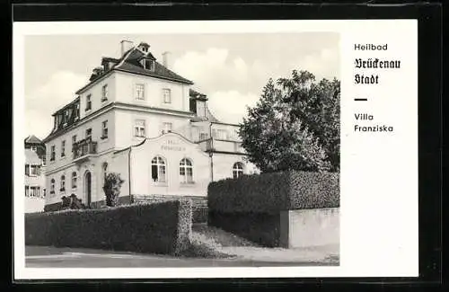 AK Bad Brückenau, Partie an der Villa Franziska