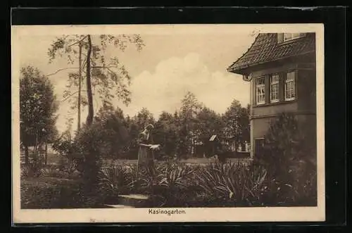 AK Hammelburg /Unterfranken, Karitas-Kinderheim Marienruhe, Kasinogarten