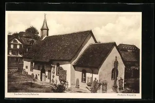 AK Tauberbischofsheim, Blick auf die Peterskapelle