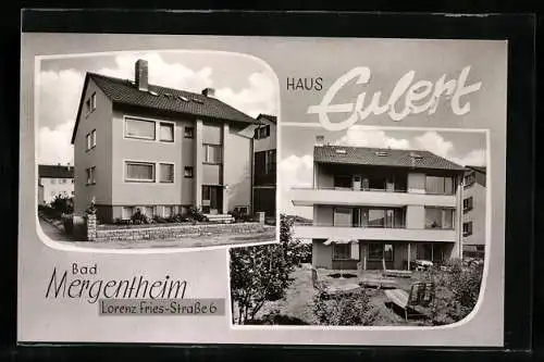 AK Bad Mergentheim, Die Pension Haus Eulert, Lorenz Fries-Strasse 6