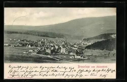 AK Braunlage, Gesamtansicht vom Adamsblick