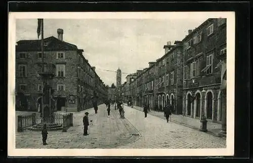 AK Dubrovnik, Rue du roi Pierre, Strassenpartie