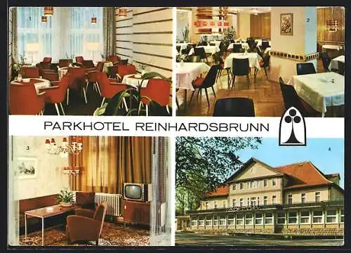 AK Reinhardsbrunn-Tabarz, Parkhotel, Mokkastube, Restaurant
