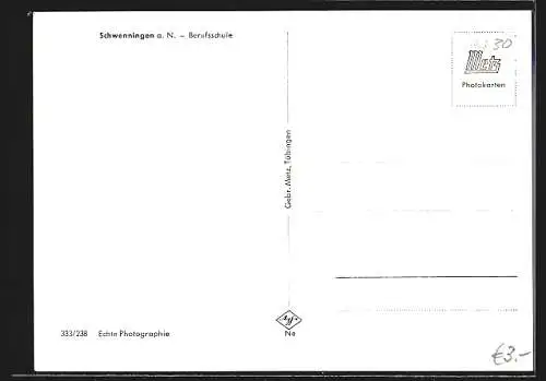 AK Schwenningen a. N., Berufsschule mit Strassenpartie