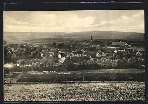 AK Magdala in Thüringen, Teilansicht mit Kirche