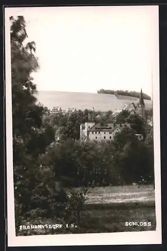AK Erdmannsdorf i. S., Blick auf das Schloss