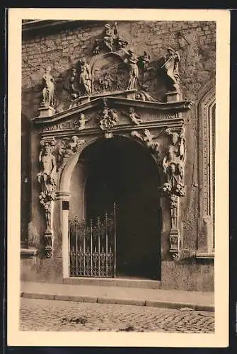 AK Braunschweig, Portal des Wittekop`schen Hauses, Bankplatz 1