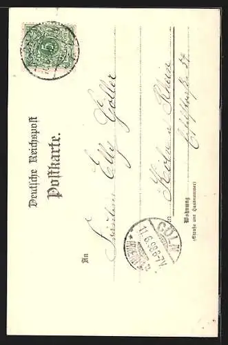 Lithographie Aachen, Der Dom