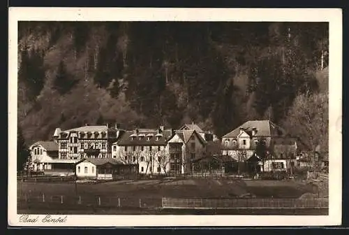 AK Bad Einöd, Blick zum Ortsrand