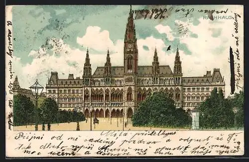 Lithographie Wien, Rathaus