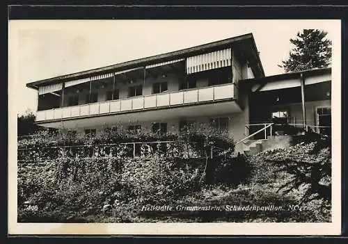 AK Grimmenstein /N.-Oe., Heilstätte Grimmenstein, Schwedenpavillon