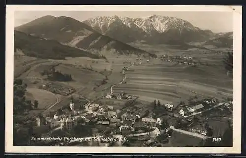 AK Puchberg am Schneeberg, Teilansicht mit Strassenpartie