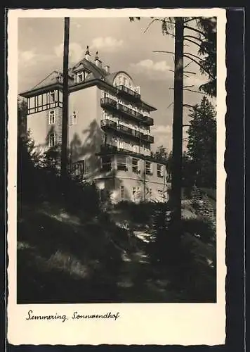 AK Semmering, Blick zum Sonnwendhof