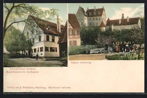 AK Grünsberg, Schrödel`sches Gasthaus, Schloss Grünsberg