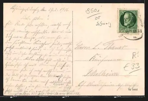 AK Behringersdorf, Strassenpartie mit Anwohnern