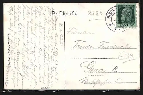 AK Bischofsgrün, Gasthof zur Post von Georg Puchtler