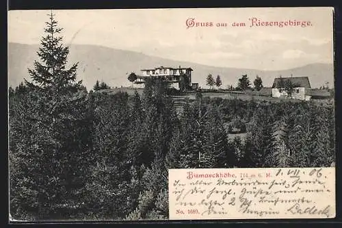 AK Matzlerberg, Bismarckhöhe, Ortsansicht, Gebäude