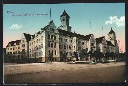 AK Posen / Poznan, Oberpostdirektion und Landwirtschaftsbank