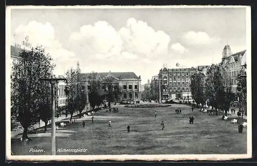AK Posen, Sicht auf den Wilhelmsplatz