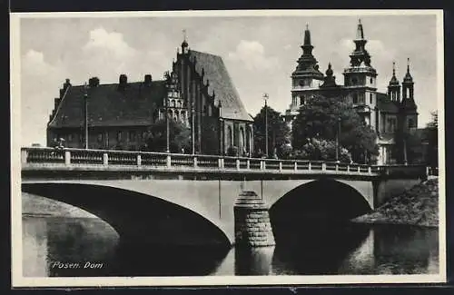 AK Posen, Dom mit Brücke