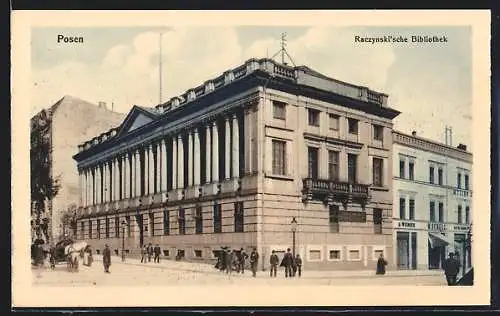 AK Posen / Poznan, Raczynski`sche Bibliothek